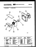 AIR HANDLING PARTS Diagram and Parts List for WAL106P1A1  Frigidaire Air Conditioner