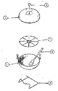 Wok-gas Diagram and Parts List for 12604(1988)  Kenmore Range