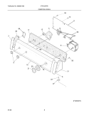 CONTROL/PANEL Diagram and Parts List for CTW100FW1  Crosley Washer