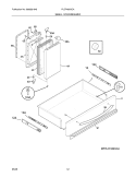 DRAWER/SMALL DOOR Diagram and Parts List for PLCF489GCA  Frigidaire Range