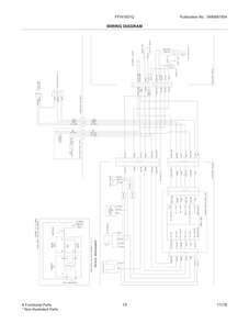 Wiring Diagram Diagram and Parts List for FFHI1831QP5  Frigidaire Refrigerator