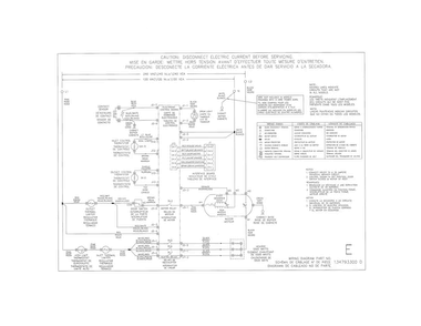 Wiring Diagram Diagram and Parts List for EIGD50LIW0  Electrolux Dryer