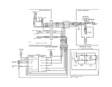 Wiring Diagram Diagram and Parts List for FFHT1514QZ0  Frigidaire Refrigerator