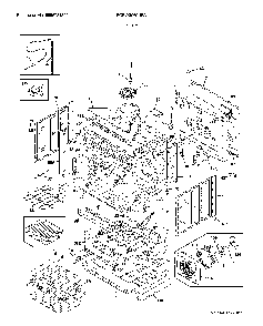 Body Diagram and Parts List for FGEW3069UFA  Frigidaire Wall Oven