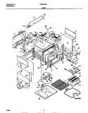BODY Diagram and Parts List for FES367CETB  Frigidaire Range