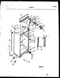 CABINET PARTS Diagram and Parts List for GTN198BH3  Frigidaire Refrigerator