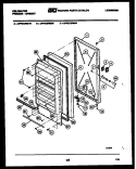DOOR PARTS Diagram and Parts List for UFP212FM2W  Kelvinator Freezer