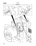 CABINET / DRUM Diagram and Parts List for FER331KAS1  Frigidaire Dryer