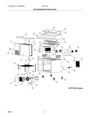 Part Location Diagram of 5304493469 Frigidaire HINGE