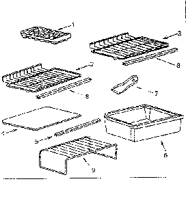 Accessories Diagram and Parts List for 5648630100  Kenmore Refrigerator