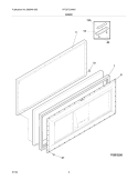 DOOR Diagram and Parts List for FFC07C3AW5  Frigidaire Freezer
