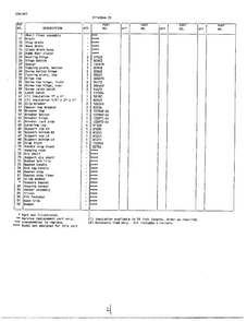 Cabinet Page 2 Diagram and Parts List for 40846D  Frigidaire Freezer