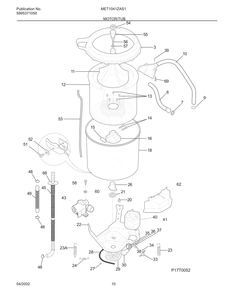Part Location Diagram of 134051300 Frigidaire Drain Pump -  50Hz