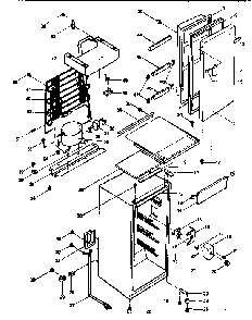 Cabinet Parts Diagram and Parts List for 5648943620  Kenmore Refrigerator