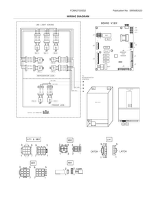 Wiring Schematic Diagram and Parts List for FDBN2750SS2  Frigidaire Refrigerator