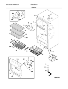 Part Location Diagram of 216707206 Frigidaire KNOB TEPM CONTROL
