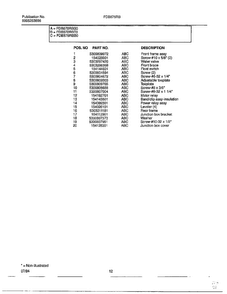 Dishwasher Page 11 Diagram and Parts List for 789  Frigidaire Dishwasher