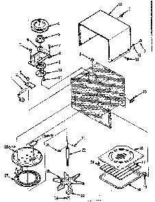Cavity Parts-b Diagram and Parts List for 5648668410  Kenmore Microwave