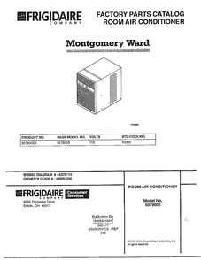 Room Air Conditioner Diagram and Parts List for 5079005A  Frigidaire Air Conditioner