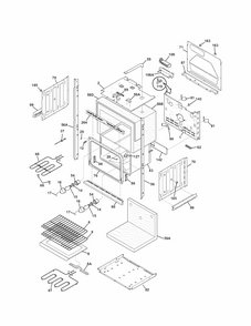 Lower Oven Diagram and Parts List for 79048773900  Kenmore Wall Oven