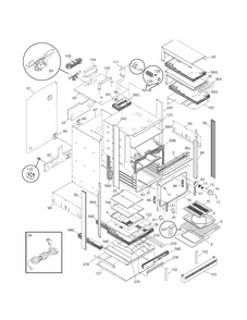 Body Diagram and Parts List for 79030473400  Kenmore Wall Oven