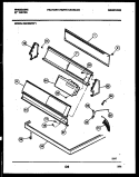 CONSOLE AND CONTROL PARTS Diagram and Parts List for DG7400PW1  Frigidaire Dryer