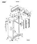 CABINET W / FAN ASSEMBLY Diagram and Parts List for MRT18PNBZ1  Frigidaire Refrigerator