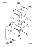 BURNER Diagram and Parts List for FGB557CEBB  Frigidaire Wall Oven