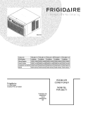COVER Diagram and Parts List for FRA126CT14  Frigidaire Air Conditioner