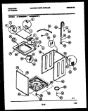 CABINET PARTS Diagram and Parts List for WA8600PW2  Frigidaire Washer