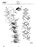 SHELVES Diagram and Parts List for FRS26ZGHW2  Frigidaire Refrigerator