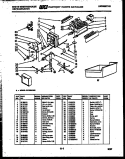 ICE MAKER PARTS Diagram and Parts List for RT195KCH0  Frigidaire Refrigerator