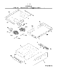 Top/drawer Diagram and Parts List for 79042532317  Kenmore Range