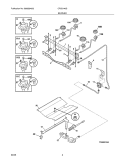 BURNER Diagram and Parts List for CRG3140GBBE  Crosley Range
