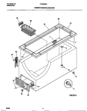 CABINET / CONTROL / SHELVES Diagram and Parts List for FFC05M5CW0  Frigidaire Freezer