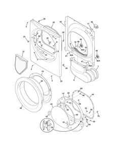 Part Location Diagram of 5304508701 Frigidaire GLASS & GASKET ASMY