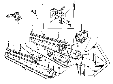 Gas burners and manifold Diagram and Parts List for 8676483  Frigidaire Furnace