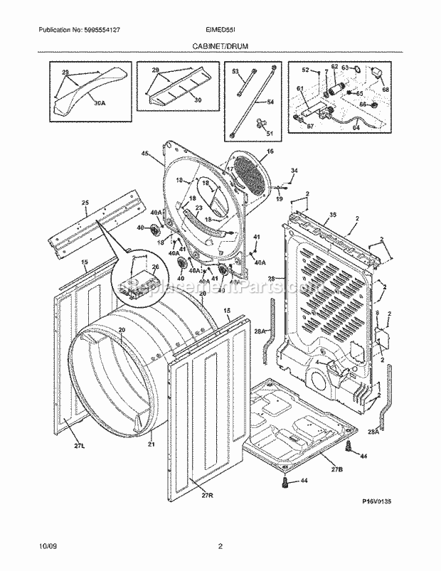 Part Location Diagram of 809160306 Frigidaire Electronic Control Board