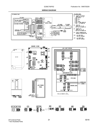 Wiring Diagram Diagram and Parts List for E23BC79SPS2  Frigidaire Refrigerator