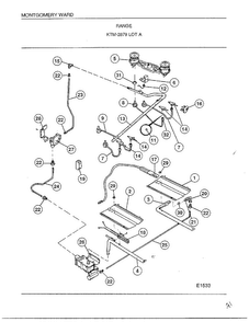 Range Page 3 Diagram and Parts List for 2879A  Frigidaire Range