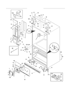 Cabinet Diagram and Parts List for E23BC78IPS8  Electrolux Refrigerator