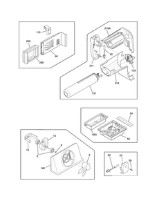 Controls Diagram and Parts List for FPHC2399PF0  Frigidaire Refrigerator