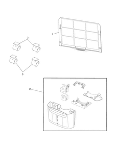 Recommended Spare Parts Diagram and Parts List for CAD504DUD14  Frigidaire Dehumidifier