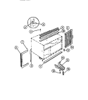 WINDOW MOUNTING PARTS Diagram and Parts List for AC057N7A1  Frigidaire Air Conditioner