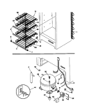 SYSTEM Diagram and Parts List for MFU12M2BW2  Frigidaire Freezer