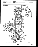 TUB DETAIL Diagram and Parts List for LA625MXD1  Frigidaire Washer