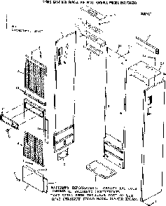 Cabinet Diagram and Parts List for 867734690  Frigidaire Furnace