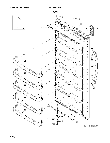 Door Diagram and Parts List for FFRU20F4VW0  Frigidaire Refrigerator