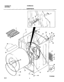 CABINET Diagram and Parts List for GSGR642AS4  Frigidaire Dryer