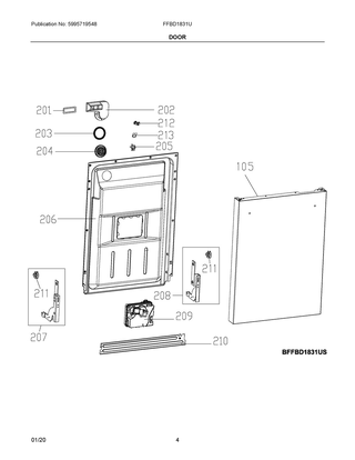 Part Location Diagram of 5304519227 Frigidaire DISPENSER